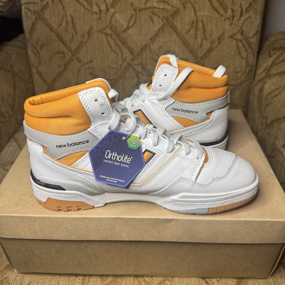 New Balance 650R Canyon Gold White High‎ Top Sneakers - BB650RCL Size 7D - Picture 2 of 10